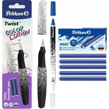 Sada pro VÝUKU PSANÍ – pero, zmizík a bombičky Pelikan Twist, černo-bílá