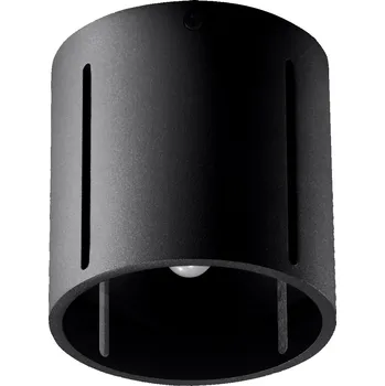 Moderní černé stropní svítidlo INEZ Sollux kovové do obýváku, kuchyně a ložnice 10 cm