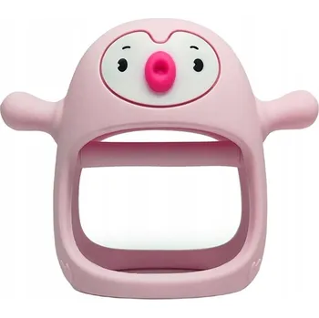 Smily Mia Silikonové Kousátko Tučňák Light Pink