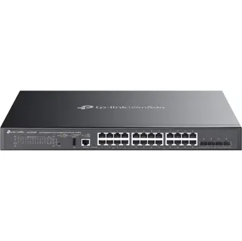 Switch Omada 24-Port Gigabit Stackable Lite L3 Managed PoE++ Switch with 4 10G Slots