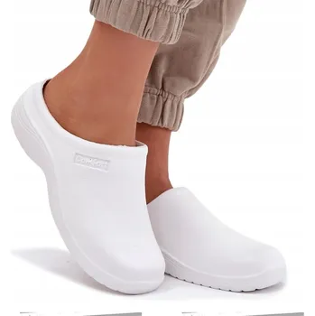 Dámské pantofle NAZOUVÁKY DÁMSKÉ LEHKÉ PĚNOVÉ PRO KAŽDODENNÍ NOŠENÍ BÍLÉ 37