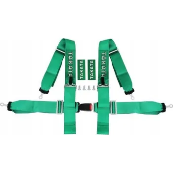 Tuning SPORTOVNÍ PÁSY 4bodové 3" ZELENÉ TAKATA REPLIKA