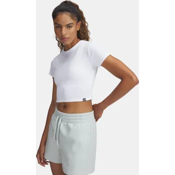 Dámské tričko Dámské tričko Under Armour UA Rival Rib Baby Tee 6000264-100 Bílá XS