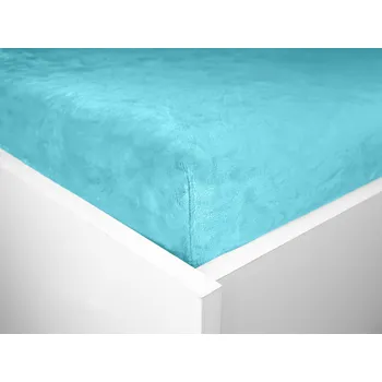 Prostěradlo Aaryans Mikroplyšové prostěradlo tyrkysové Rozměry prostěradla: 90x200 cm