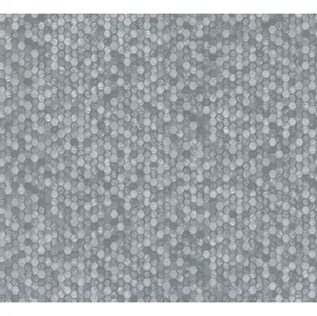 Tapeta Marburg Vliesová tapeta na zeď, stříbrná, hexagony, 35814, Papis Loveday Fashion Icon, Marburg, velikost 10,05 x 0,7 m