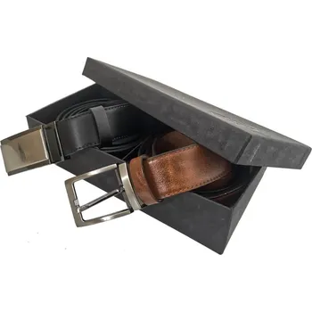 Módní doplněk PENNY BELTS Double Set kožených opasků 35-020-22-48 a 35-020-4PS-60 - 105 cm