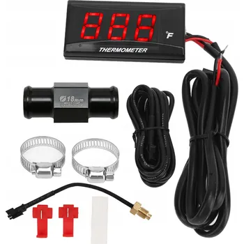 Domácí teploměr Digitální ukazatel teploty motocyklový teploměr 18 mm modrý