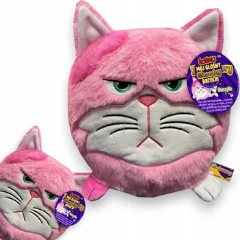 plyšák Złodomory – Plyšová hračka 31 cm, růžová kočička Burczylia