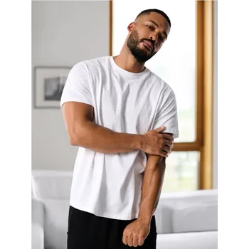 Pánské tričko Sinsay - Tričko s krátkým rukávem - bílá - 532EY-00X - 532EY-00X-3XL