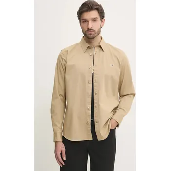 Pánská košile Košile Calvin Klein Jeans J30J327585 béžová 80X, vel. XL