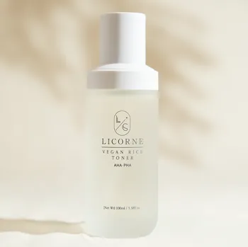 Přípravek na čištění pleti a oči LICORNE - Vegan Rice Toner - Veganský rýžový toner - 100 ml