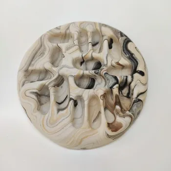 Váza LUKA Organizér na prsteny Barva: imitace mramor hnědočerná se zlatem