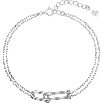 Náramek Stříbrný náramek s elegantním uzlem 63021