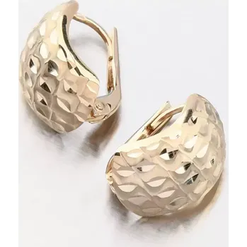 Náušnice Dámské náušnice žluté zlato 585 facetované 42-31583