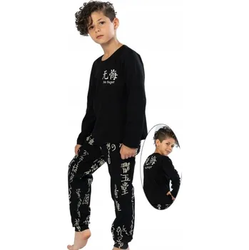 Chlapecké pyžamo Pyžamo pro kluky 1F0732 černá 122-128-7-8-let