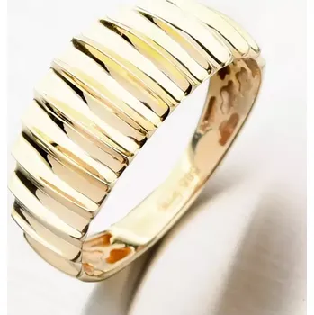 Prsten Dámský prsten žluté zlato 585 141P-110717 velikost 59