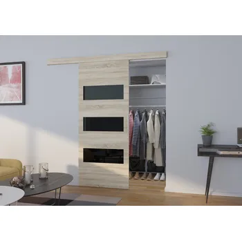 Posuvné dveře Ares 96/205 dub sonoma/černé