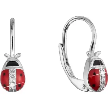 Náušnice Stříbrné náušnice berušky 11534.1