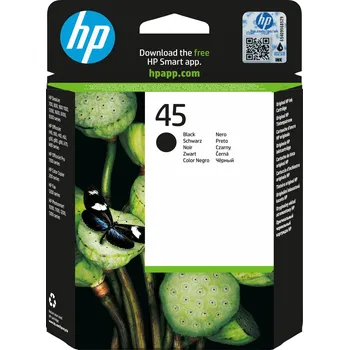 Tiskárna HP 45 Black Ink Cart, 42 ml, 51645AE (930 pages)