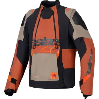 Moto bunda ALPINESTARS bunda HALO PRO DRYSTAR XF světle hnědá/tmavě oranžová/černá 2026 - 5XL