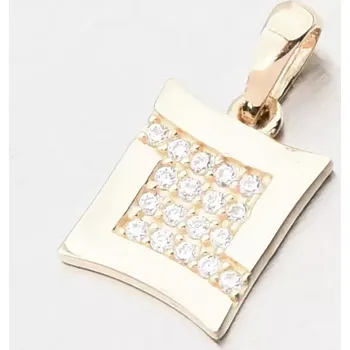 Šperk Dámský přívěsek žluté zlato 585 zirkon 43-22100