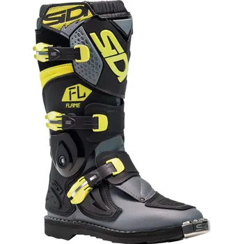Moto obuv SIDI boty FLAME dětské black/lime - 31