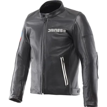 Moto bunda DAINESE LEGGENDA PERF. LEATHER JACKET BLACK - 48