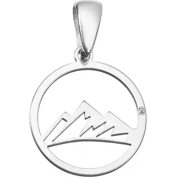 Oblečení a móda Stříbrný přívěsek hory 64026