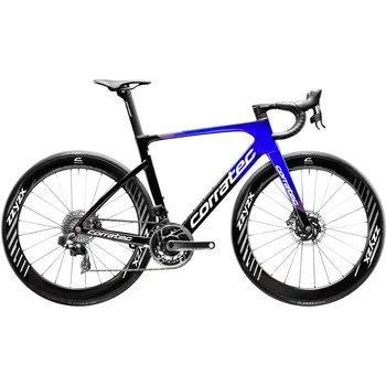 Silniční kolo Corratec CCT Evo Factory Di2 Blue, Black, White, Gold velikost rámu: 60Cm