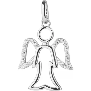 Oblečení a móda Stříbrný přívěsek anděl s křídly ze zirkónů 14040.1 crystal