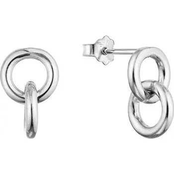 Oblečení a móda Stříbrné náušnice visící kroužky 61029