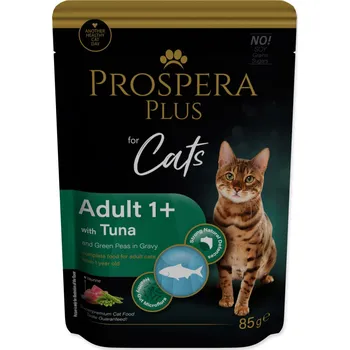 Krmivo pro kočku Kapsička Prospera Plus Adult 1+, Tuna, Peas 85g