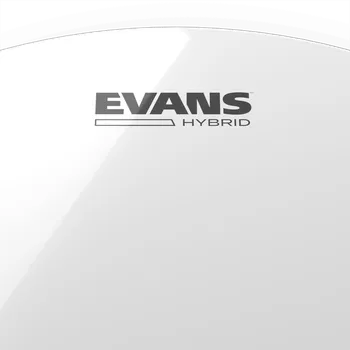 Bicí nástroj EVANS Hybrid Marching White 14"