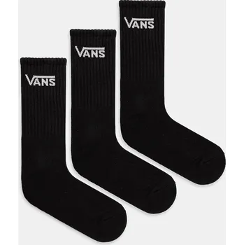 Pánské ponožky Ponožky Vans 3-pack VN000QBVBLK1 černá 99X, vel. 35/38