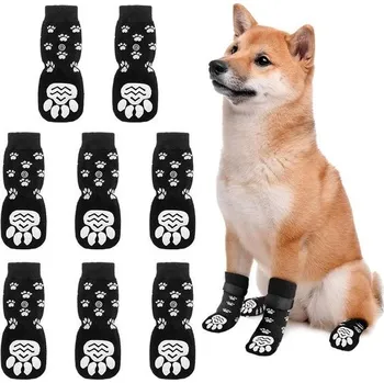 Obleček pro psa Vnitřní protiskluzové ponožky pro psy (8 kusů), protiskluzové ponožky pro psy, ochrana tlapek pro