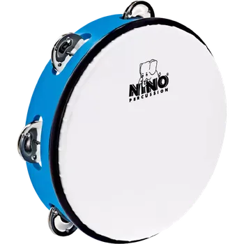 Tamburína NINO 51SB Tambourine With Head 8" (Sky Blue)