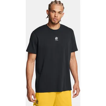 Pánské tričko Under Armour Pánské tričko Curry Hvyweight Logo Tee 1387107-001 Černá SM