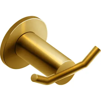 Věšák FERRO Dvojháček SMILE, kartáčované zlato (ASM06BG)