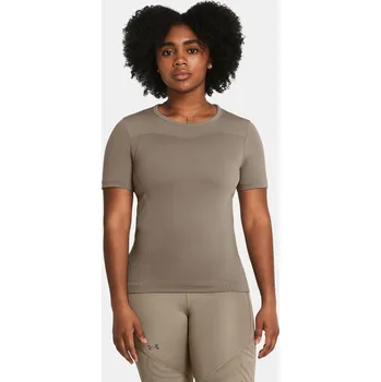 Dámské oblečení Dámské tričko Under Armour Vanish Elite Seamless SS 1383637-200 Hnědá MD