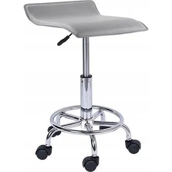 Barová židle Barová Židle FH Angel , odstíny šedé, šedá, 65 cm, umělá kůže