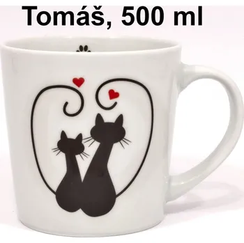 ČESKÝ PORCELÁN Hrnek TOMÁŠ 0,5 l, kočky