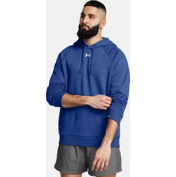 Pánská mikina Pánská mikina Under Armour UA Rival Fleece Hoodie-BL 1379757-432 Modrá XXL