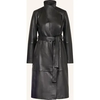 Ted Baker Dámský Kožený Kabát Rosmia, černá, 40