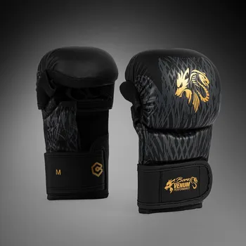Bojový sport Pánské tréninkové sparing MMA rukavice Venum x Chimaev Wild Borz - Black/Gold Velikost: M
