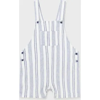 Kojenecké oblečení Kojenecké lacláče s příměsí lnu Mayoral 1645.3E.Baby.PPYH modrá 50X, vel. 74