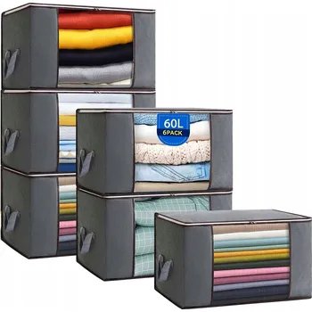 Úložný box X6 Úložná taška na oblečení, boxy, organizér do skříně, kontejnery 60 l