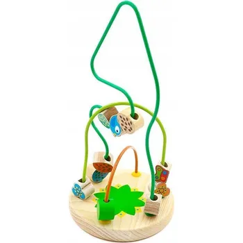 Dřevěná hračka Vzdělávací labyrint proplétanka MULA smyčka 390