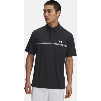Pánské tričko Pánské tričko Under Armour UA Playoff 3.0 Stripe Pol 1378676-007 Černá SM