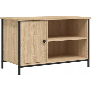 Televizní stolek TV stolek dub sonoma 80 x 40 x 50 cm s železnýma nohama