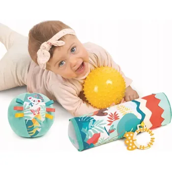 Hračka pro nejmenší LUDI: Senzorická sada s VÁLCEM a MÍČKY